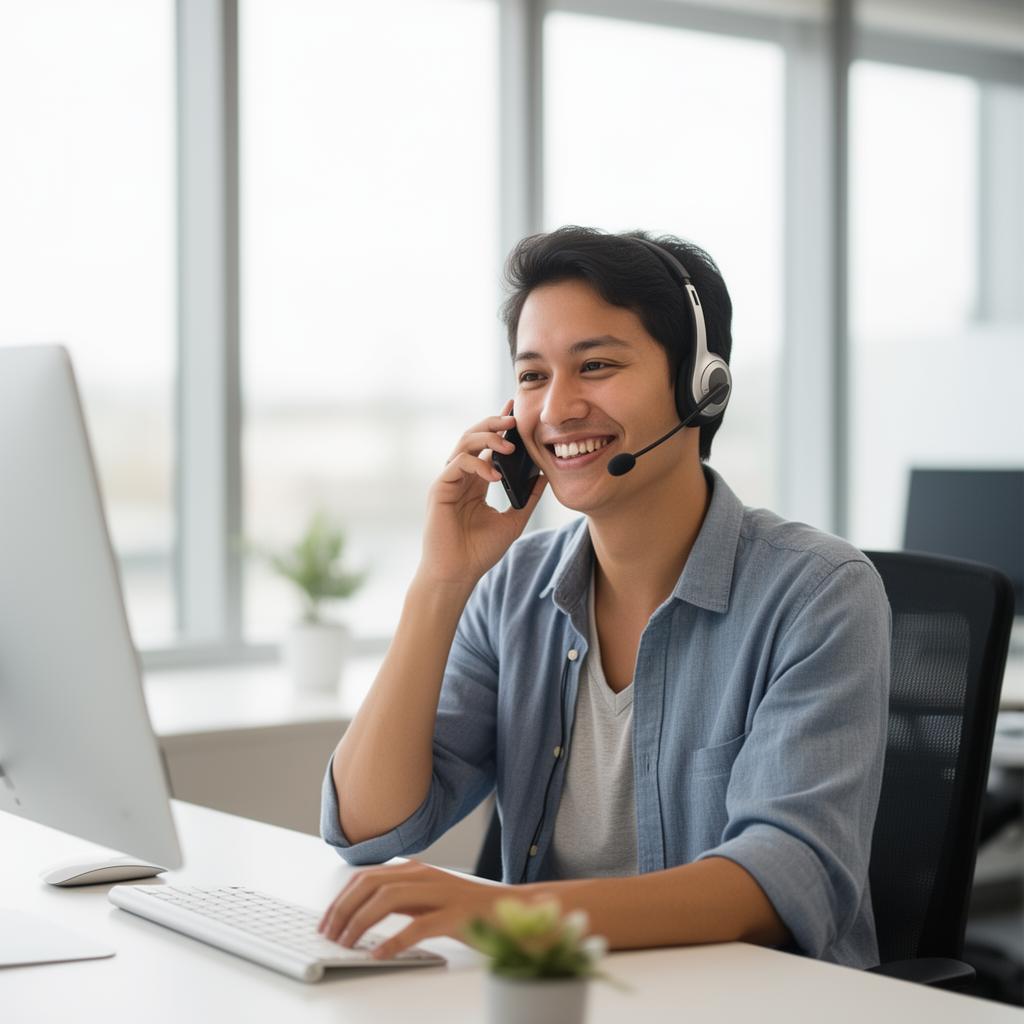 A licensed Zero Gap Health advisor speaking with a customer